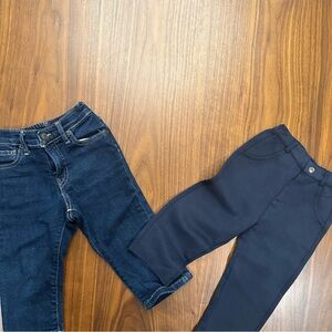 Stylish Kids' Denim and Navy Pants Set